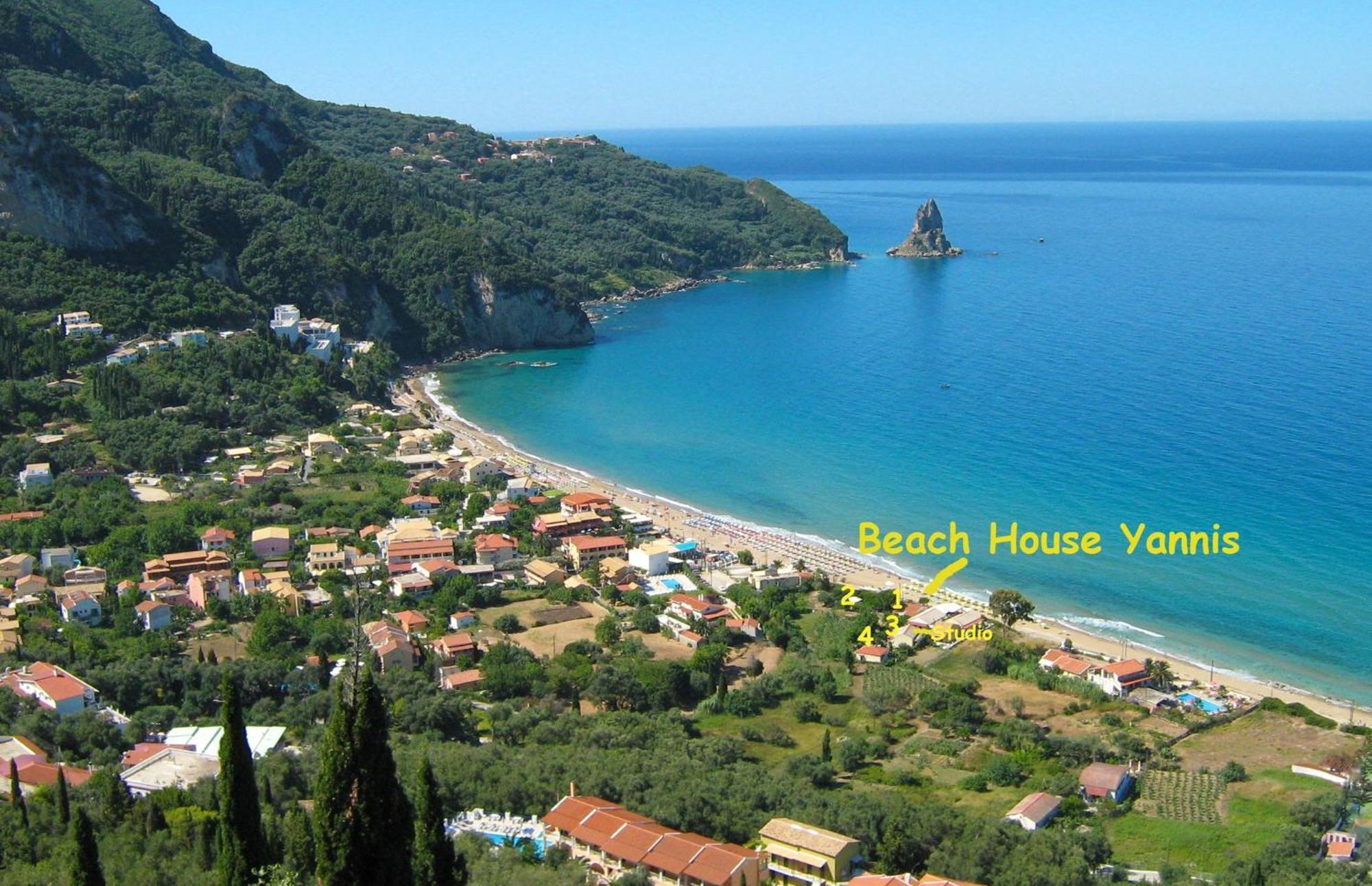 Beach House Yannis 3 In Agios Gordios Beach On Corfu Kültér fotó